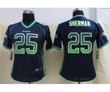 nike women nfl jerseys seattle seahawks #25 sherman blue[nike drift fashion]