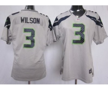 nike women nfl jerseys seattle seahawks #3 wilson grey[nike]