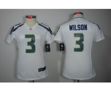 nike women nfl jerseys seattle seahawks #3 wilson white[nike limited]
