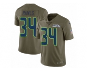 Youth Nike Seattle Seahawks #34 Thomas Rawls Limited Olive 2017 Salute to Service NFL Jersey Youth Nike Seattle Seahawks #34 Thomas Rawls Limited Olive 2017 Salute to Service NFL Jersey
