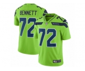 Youth Nike Seattle Seahawks #72 Michael Bennett Vapor Untouchable Limited Green NFL Jersey