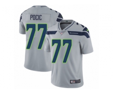 Youth Nike Seattle Seahawks #77 Ethan Pocic Grey Alternate Vapor Untouchable Limited Player NFL Jersey