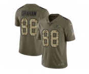 Youth Nike Seattle Seahawks #88 Jimmy Graham Limited Olive Camo 2017 Salute to Service NFL Jersey