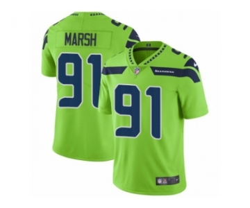 Youth Nike Seattle Seahawks #91 Cassius Marsh Vapor Untouchable Limited Green NFL Jersey