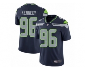 Youth Nike Seattle Seahawks #96 Cortez Kennedy Vapor Untouchable Limited Steel Blue Team Color NFL Jersey