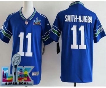 Youth Seattle Seahawks #11 Jaxon Smith Njigba Limited Blue Super Bowl LX Vapor Jersey