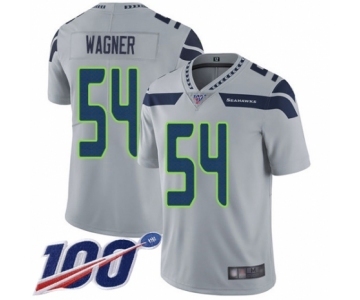 Youth Seattle Seahawks #54 Bobby Wagner Grey Alternate Vapor Untouchable Limited Player 100th Season Football Jersey