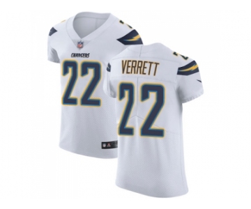 Nike Los Angeles Chargers #22 Jason Verrett White Men Stitched NFL Vapor Untouchable Elite Jersey