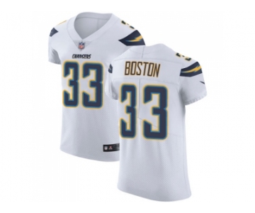 Nike Los Angeles Chargers #33 Tre Boston White Men Stitched NFL Vapor Untouchable Elite Jersey