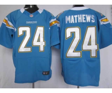nike nfl jerseys san diego chargers #24 mathews lt.blue[Elite]