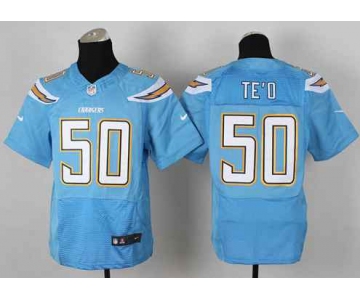 nike nfl jerseys san diego chargers #50 manti teo lt.blue[new Elite]