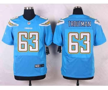 nike nfl jerseys san diego chargers #63 troutman lt.blue[new Elite]
