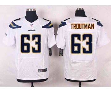 nike nfl jerseys san diego chargers #63 troutman white[new Elite]