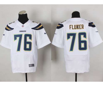 nike nfl jerseys san diego chargers #76 fluker white[new Elite]