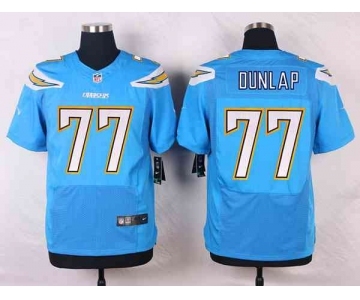 nike nfl jerseys san diego chargers #77 dunlap lt.blue[new Elite]
