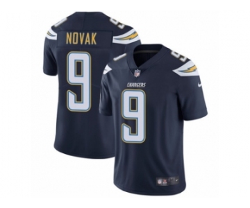 Men Nike Los Angeles Chargers #9 Nick Novak Navy Blue Team Color Vapor Untouchable Limited Player NFL Jersey