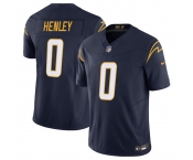 Men's Los Angeles Chargers #0 Daiyan Henley Navy 2025 F.U.S.E Vapor Limited Stitched Football Jersey