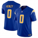 Men's Los Angeles Chargers #0 Daiyan Henley Royal 2025 F.U.S.E Vapor Limited Stitched Football Jersey