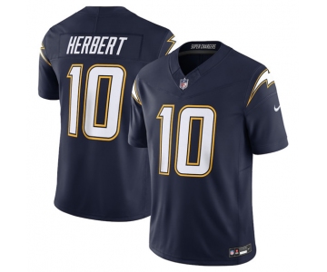 Men's Los Angeles Chargers #10 Justin Herbert Navy 2025 F.U.S.E. Alternate Vapor Limited Football Stitched Jersey