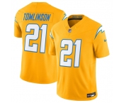 Men's Los Angeles Chargers #21 LaDainian Tomlinson Gold 2025 F.U.S.E. Alternate Vapor Limited Football Stitched Jersey