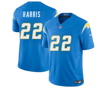 Men's Los Angeles Chargers #22 Najee Harris Blue 2025 F.U.S.E. Vapor Limited Football Stitched Jersey