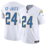 Men's Los Angeles Chargers #24 Benjamin St-Juste White 2024 F.U.S.E. Vapor Limited Football Stitched Jersey