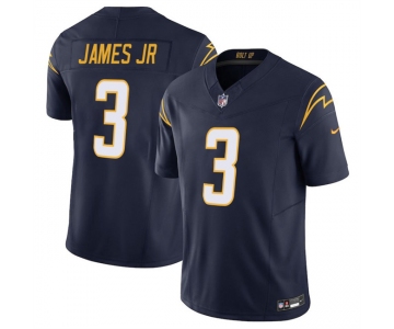 Men's Los Angeles Chargers #3 Derwin James JR Navy 2025 F.U.S.E Vapor Limited Stitched Football Jersey