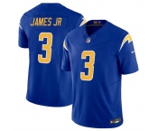 Men's Los Angeles Chargers #3 Derwin James JR Royal 2025 F.U.S.E Vapor Limited Stitched Football Jersey