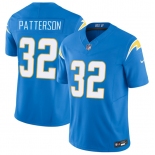 Men's Los Angeles Chargers #32 Jaret Patterson Blue 2025 F.U.S.E. Vapor Limited Football Stitched Jersey Men's Los Angeles Chargers #32 Jaret Patterson Blue 2025 F.U.S.E. Vapor Limited Football Stitched Jersey