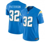 Men's Los Angeles Chargers #32 Jaret Patterson Blue 2025 F.U.S.E. Vapor Limited Football Stitched Jersey