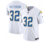Men's Los Angeles Chargers #32 Jaret Patterson White 2025 F.U.S.E. Vapor Limited Football Stitched Jersey