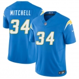 Men's Los Angeles Chargers #34 Keaton Mitchell Blue 2026 F.U.S.E. Vapor Limited Football Stitched Jersey