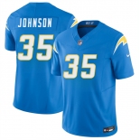 Men's Los Angeles Chargers #35 Amar Johnson Blue 2026 F.U.S.E. Vapor Limited Football Stitched Jersey Men's Los Angeles Chargers #35 Amar Johnson Blue 2026 F.U.S.E. Vapor Limited Football Stitched Jersey