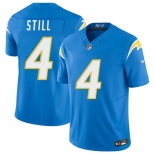 Men's Los Angeles Chargers #4 Tarheeb Still Blue 2026 F.U.S.E. Vapor Limited Football Stitched Jersey