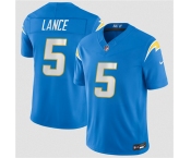 Men's Los Angeles Chargers #5 Trey Lance Blue 2026 F.U.S.E. Vapor Limited Football Stitched Jersey Men's Los Angeles Chargers #5 Trey Lance Blue 2026 F.U.S.E. Vapor Limited Football Stitched Jersey