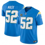 Men's Los Angeles Chargers #52 Khalil Mack Blue 2025 F.U.S.E With 4-Star C Patch Vapor Limited Stitched Football Jersey