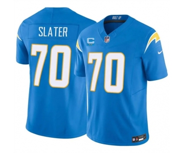 Men's Los Angeles Chargers #70 Rashawn Slater Blue 2026 F.U.S.E. 2-Star C Patch Vapor Limited Football Stitched Jersey