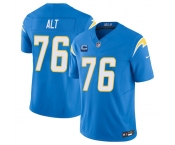 Men's Los Angeles Chargers #76 Joe Alt Blue 2025 F.U.S.E With 1-Star C Patch Vapor Limited Stitched Football Jersey