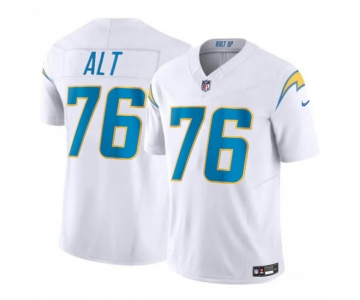 Men's Los Angeles Chargers #76 Joe Alt White 2024 Draft F.U.S.E. Vapor Limited Football Stitched Jersey