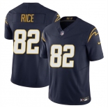 Men's Los Angeles Chargers #82 Brenden Rice Navy 2024 Draft F.U.S.E. Vapor Limited Football Stitched Jersey