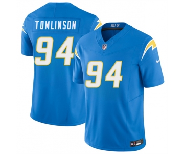 Men's Los Angeles Chargers #94 Dalvin Tomlinson Blue 2026 F.U.S.E. Vapor Limited Football Stitched Jersey