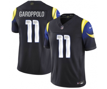 Men's Los Angeles Rams #11 Jimmy Garoppolo Black 2025 F.U.S.E. “Rivalries” Vapor Limited Football Stitched Jersey