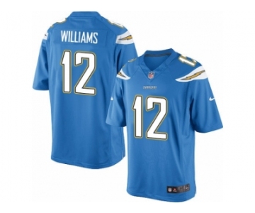 Men's Nike Los Angeles Chargers #12 Mike Williams Limited Electric Blue Alternate NFL Jersey