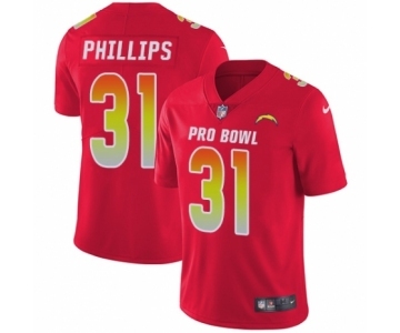 Men's Nike Los Angeles Chargers #31 Adrian Phillips Limited Red AFC 2019 Pro Bowl NFL Jersey