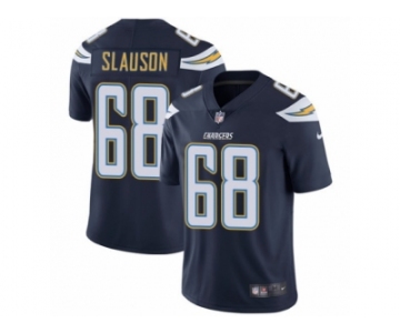 Men's Nike Los Angeles Chargers #68 Matt Slauson Vapor Untouchable Limited Navy Blue Team Color NFL Jersey