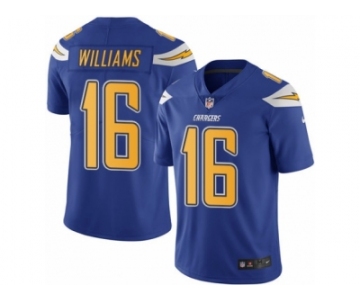 Men's Nike San Diego Chargers #16 Tyrell Williams Limited Electric Blue Rush NFL Jersey