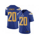 Men's Nike San Diego Chargers #20 Dwight Lowery Limited Electric Blue Rush NFL Jersey