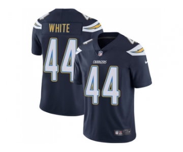 Nike Los Angeles Chargers #44 Kyzir White Navy Blue Team Color Men Stitched NFL Vapor Untouchable Limited Jersey