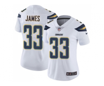 Women Nike Los Angeles Chargers #33 Derwin James White Stitched NFL Vapor Untouchable Limited Jersey