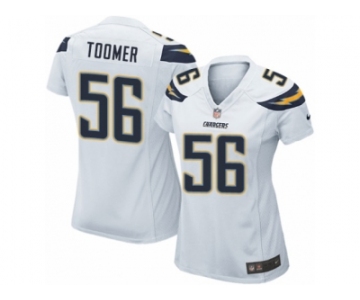 Women Nike Los Angeles Chargers #56 Korey Toomer Game White NFL Jersey